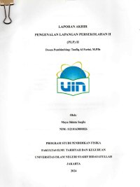 Laporan Akhir Pengenalan Lapangan Persekolahan II (PLP) II