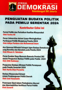Image of Jurnal Demokrasi : Penguatan Budaya Politik Pada Pemilu Serentak 2024