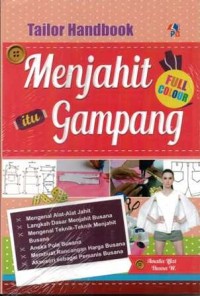 Tailor Handbook : Menjahit Gampang